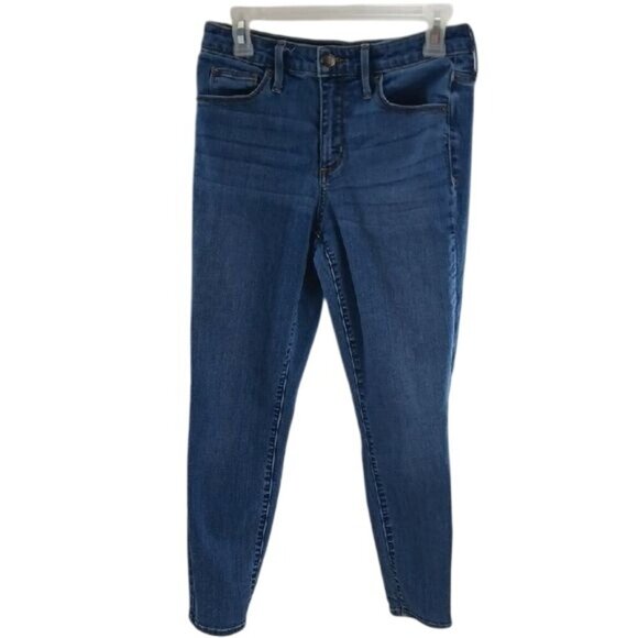 Universal Thread Jeans Blue Denim High Rise Skinny Stretch Womens Size 6 Short - Picture 1 of 7